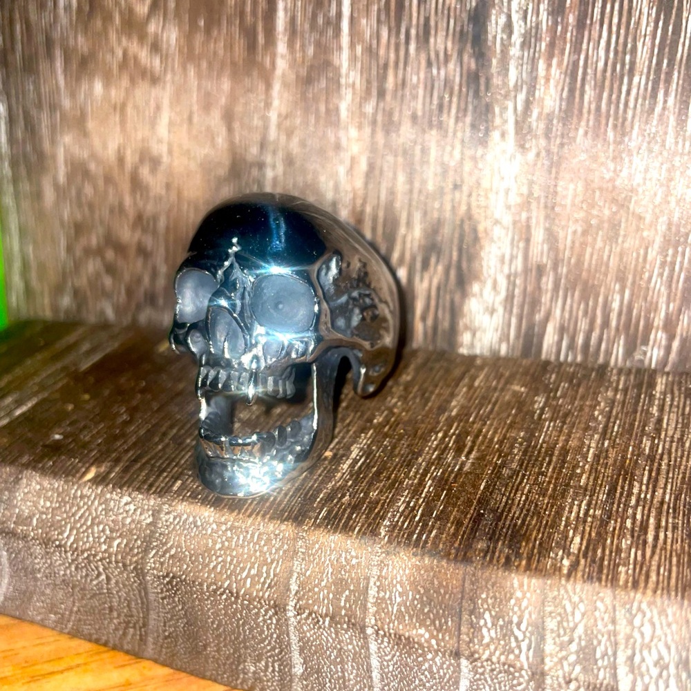 Punk Biker Vampire Skull Stainless Steel Ring Size 13 New Steel Ring